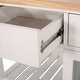 preview thumbnail 17 of 15, Byway Contemporary Kitchen Cart with Wheels by Christopher Knight Home