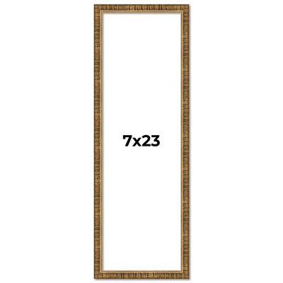 7x23 Frame Gold Solid Wood Picture Frame - Complete Modern Photo Frame