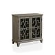 preview thumbnail 4 of 3, Kembel Transitional Grey 29-inch Wood 2-Shelf Hallway Cabinet by Furniture of America