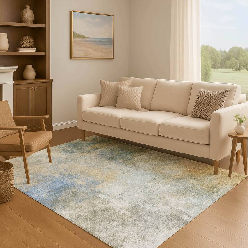 Premium Washable Super Soft Ombre Solid Mayfield Rug