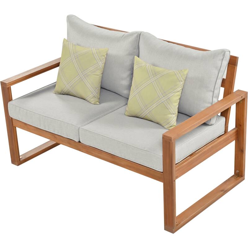 Outdoor Patio 6Piece Conversation Set,Sectional Garden Seating Groups