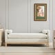 preview thumbnail 30 of 51, 66.34"W Elegant Upholstered Bench with Pillows for End of Bed, Bedroom, Living Room