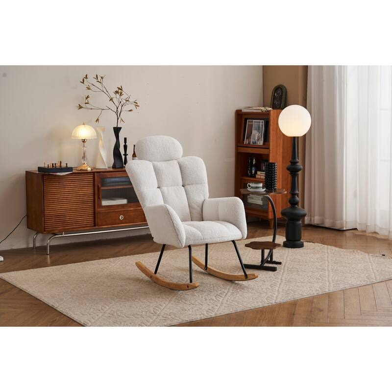 Teddy Nursery Rocker Chair with Headrest
