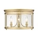 preview thumbnail 3 of 4, Golden Lighting Payton 3-light Flush Mount in Matte Black