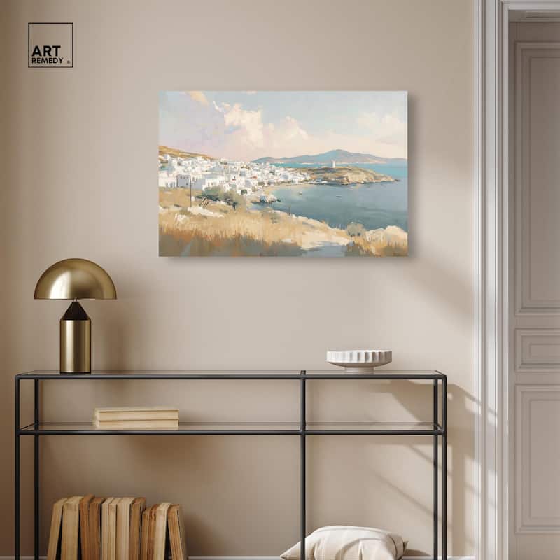 Sunrise Greece Canvas by Art Remedy, Gallery Wrapped