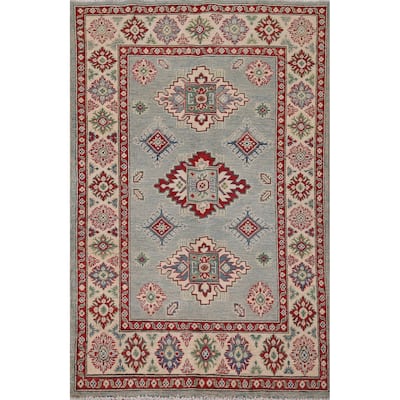 Kazak Oriental Area Rug Handmade Bedroom Wool Carpet - 3'11" x 5'11"