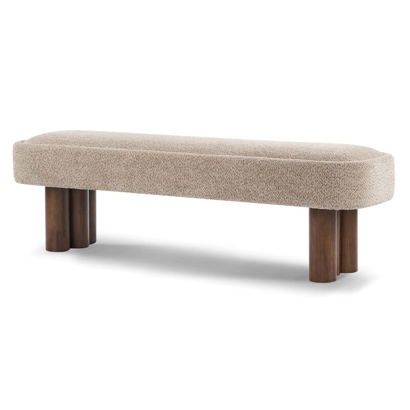 Christopher Knight Home - Modern Upholstered Dining Bench with Padded Seating