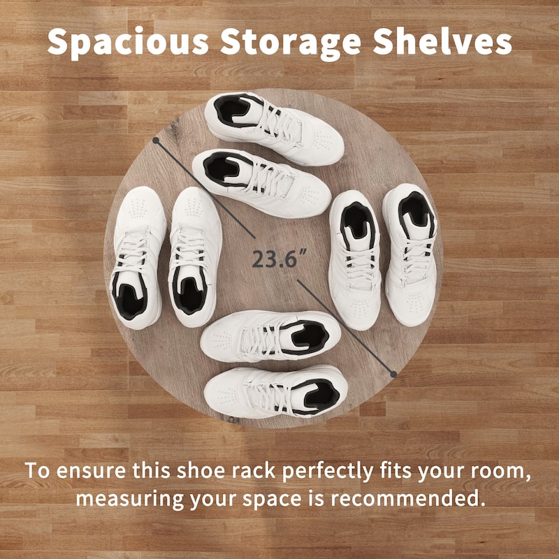 32 Pair Rotating Shoe Rack Tower - 32 Pair