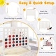 preview thumbnail 12 of 18, Costway 4-in-a-row Game Set with 42 PCS Chips & 600D Oxford Fabric - See Details