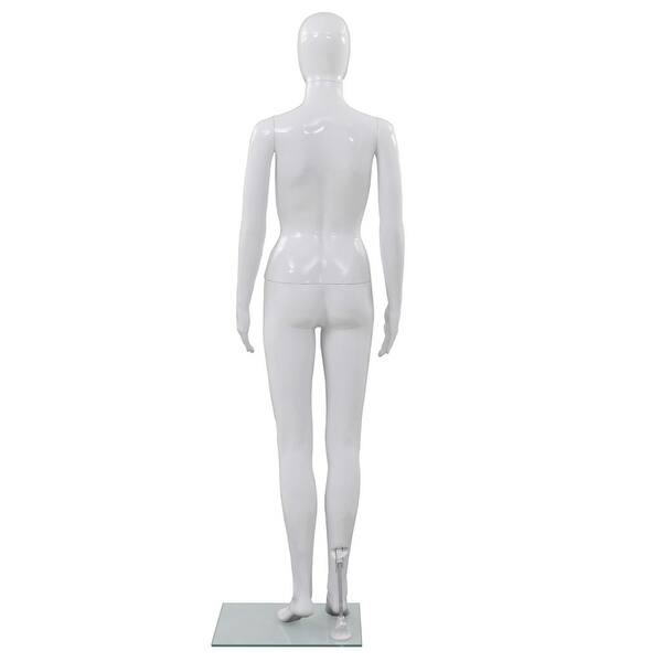Ladies Full Body Glossy White Abstract Women/'s Full Body Mannequin #XD19W