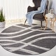 preview thumbnail 123 of 171, SAFAVIEH Adirondack Lelia Modern Abstract Distressed Rug 6' x 8' Oval - Charcoal/Ivory - Oval