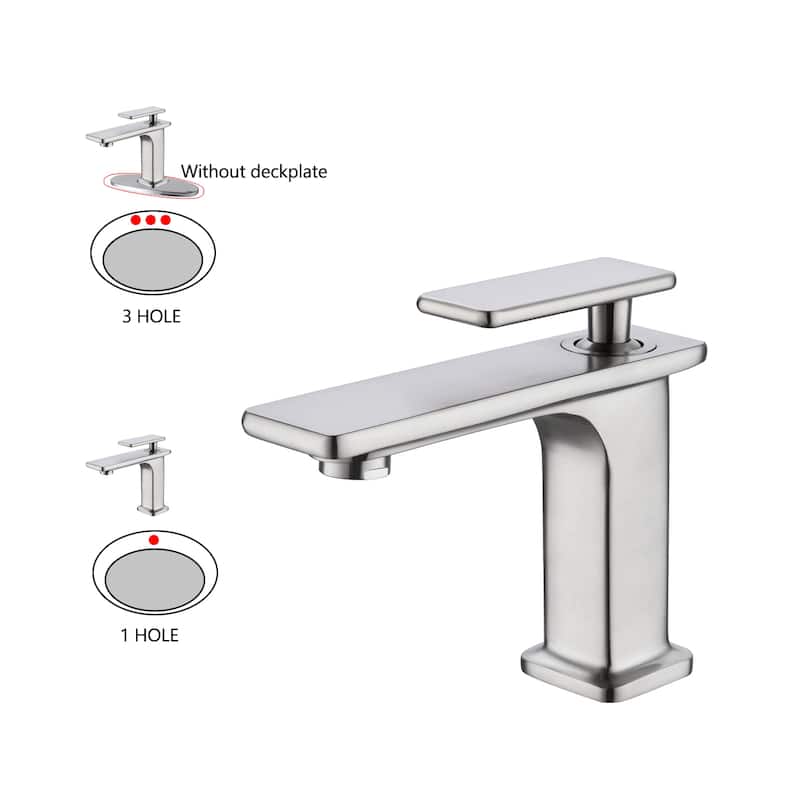 Topcraft 6/12in Single Handle Single Hole Bathroom Faucet Bathroom Vessel Faucet