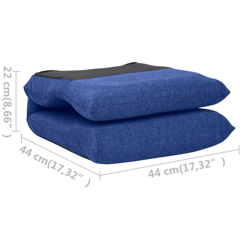 vidaXL Floor Chair Lounge Chair Chaise Lounge Folding Floor Lounger Fabric
