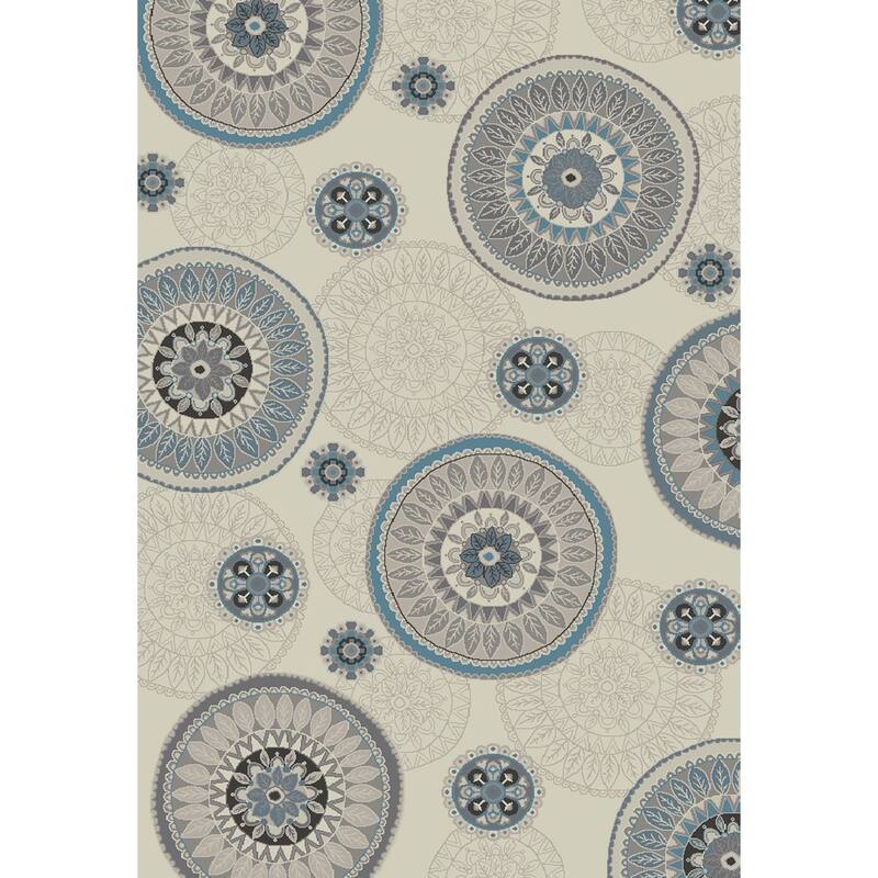 Guyis Geometric Modern Stain Resistant Woven Area Rug By HomeRoots