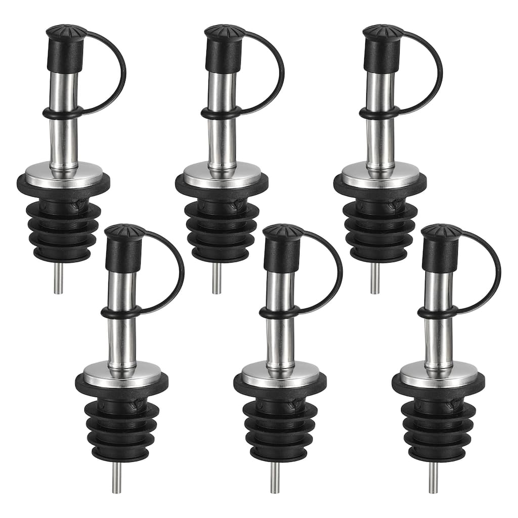 Stainless Steel Bottle Pourers, 6Pcs 90mm/3.54" Olive Oil Spout