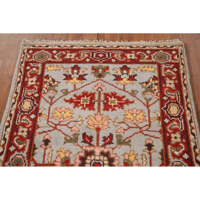 Heriz-Serapi Accent Rug Handmade Wool Carpet - 2'10"x 5'0"