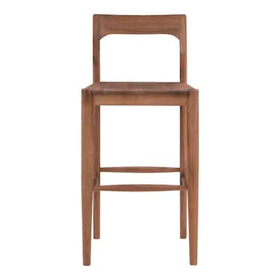 Aurelle Home Owletta Modern Solid Wood Barstool - 19.5"W x 42"H x 20"D