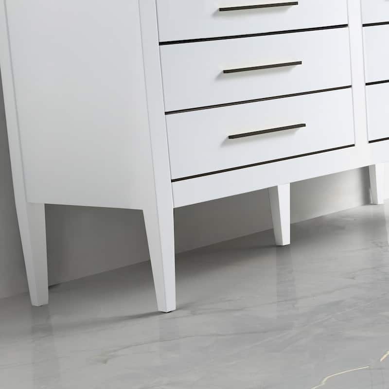 Ayer 60" Double Bathroom Vanity Set