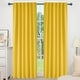 preview thumbnail 12 of 109, Deconovo Back Tab Blackout Curtains (2 Panel) 52W x 45L - Mellow Yellow
