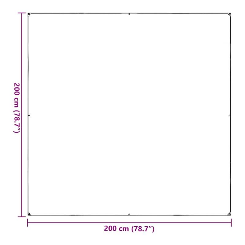 vidaXL Clear Tarpaulin with Eyelets 6.6/9.8x6.6/9.8/13.1/16.4/19.7/26.2' PVC - Transparent