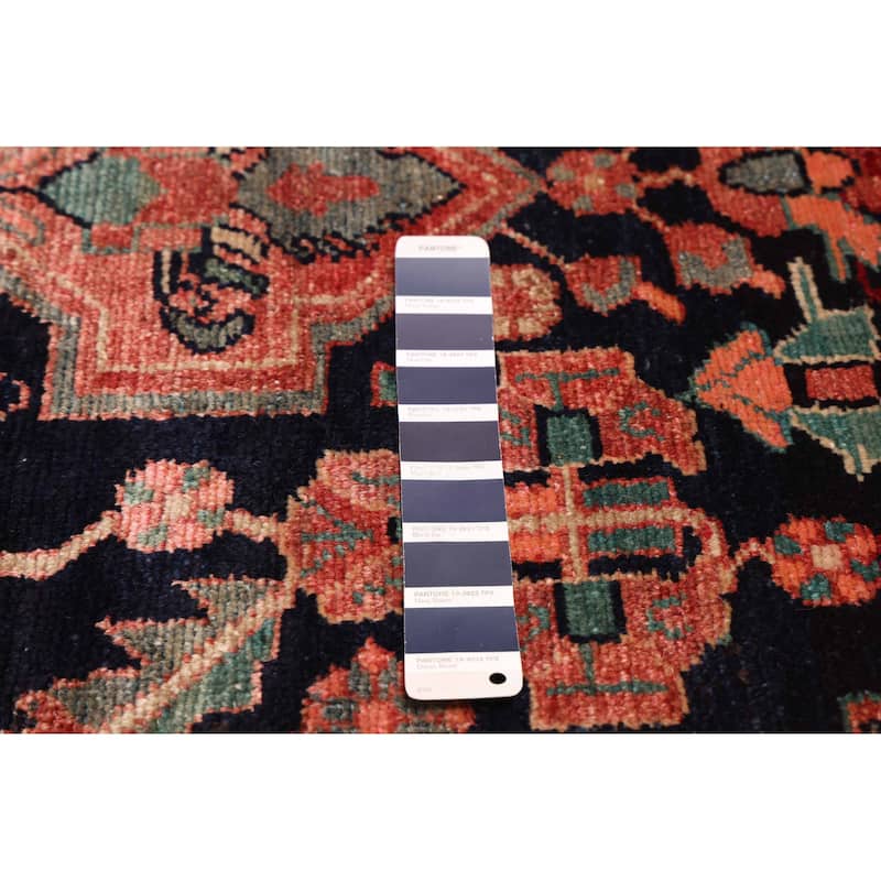 ECARPETGALLERY Hand-knotted Anadol Dark Navy Wool Rug - 4'9 x 9'8