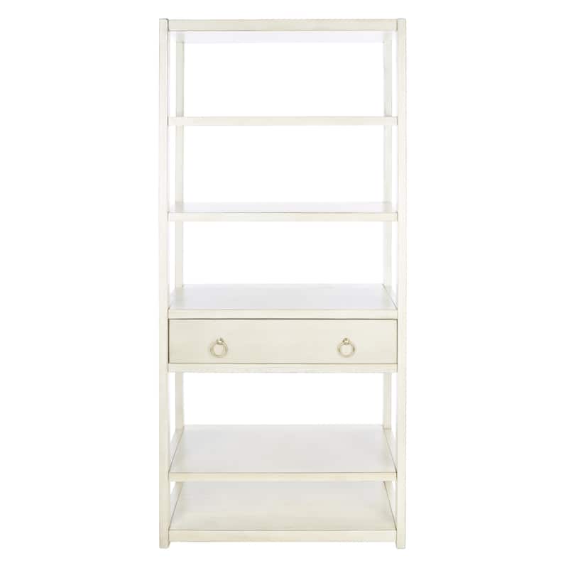 SAFAVIEH Hugborg 1-Drawer 5-Shelf Etagere Bookcase. - 32Wx18Dx70H