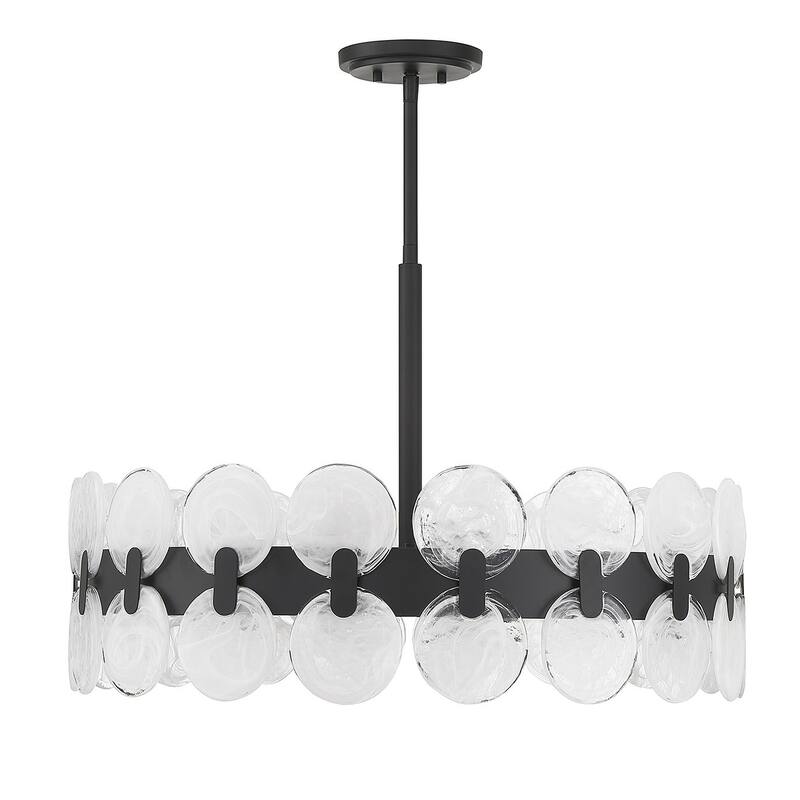 Savoy House 1-3720-6 Boca 6 Light 28" Wide Drum Chandelier