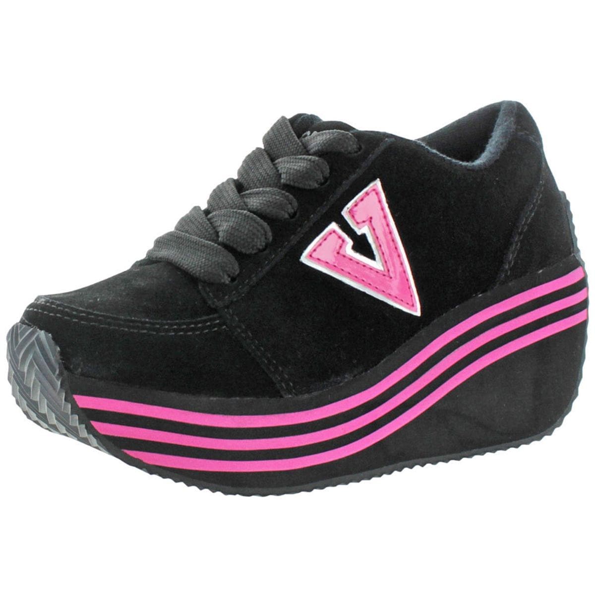 volatile women's elevation platform wedge sneaker