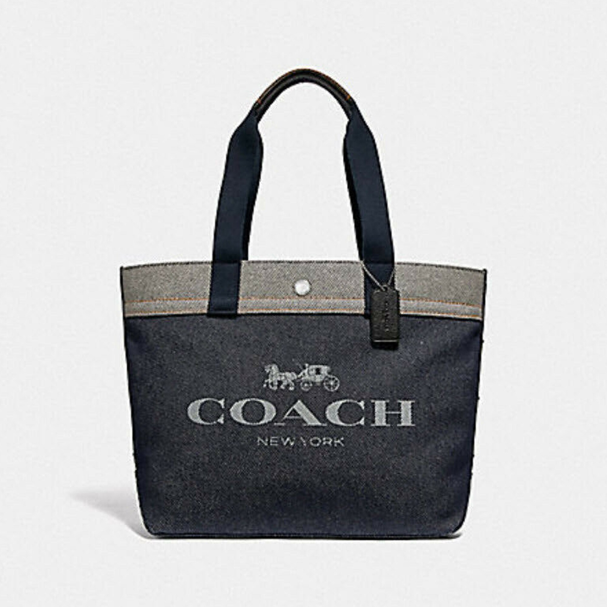 coach denim tote