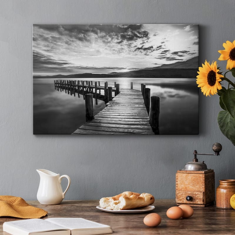 Evening Dock Premium Gallery Wrapped Canvas - Ready to Hang