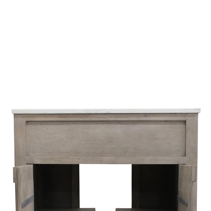 Barn Door Vanity 30 " wide in White Pigment
