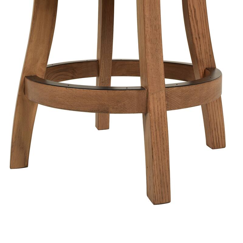 Swivel Counter Height Bar Stool - White