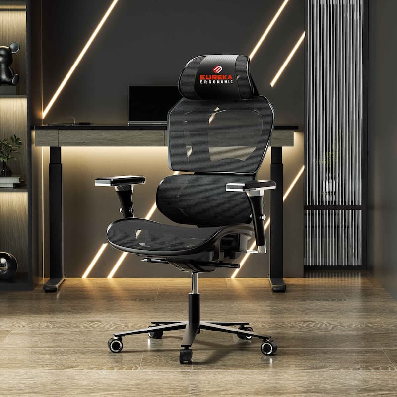 Eureka Ergonomic Home Office Computer Chair Swivel Mesh Gaming Chair with Lumbar Support & 4D Armrests