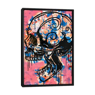 iCanvas "Screaming Skull I" by Dean Russo Framed Canvas Print