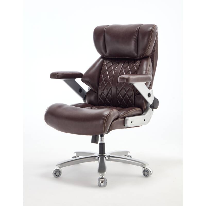 500lbs Big and Tall Office Chair for Heavy People Executive Office Chair with Wide Spring Seat, 360 Swivel Chair