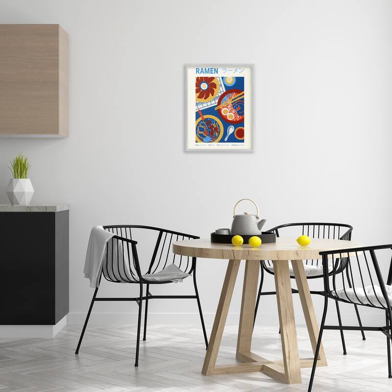 Stupell Ramen Table Placement Framed Giclee Art Design By Victoria Barnes