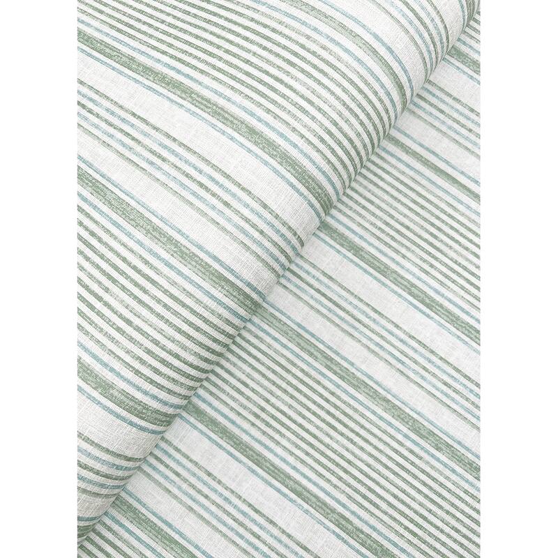 A-Street Prints Ayanna Light Green Striped Wallpaper