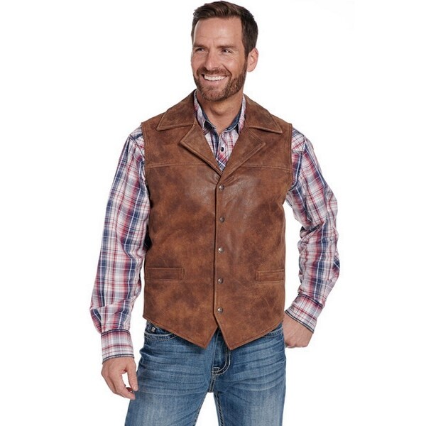 Shop Cripple Creek Western Vest Mens Concealed Carry Whiskey
