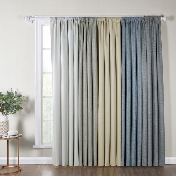 BBB Cambria Linen Blend discount Curtain Panels (2) 47”x80”