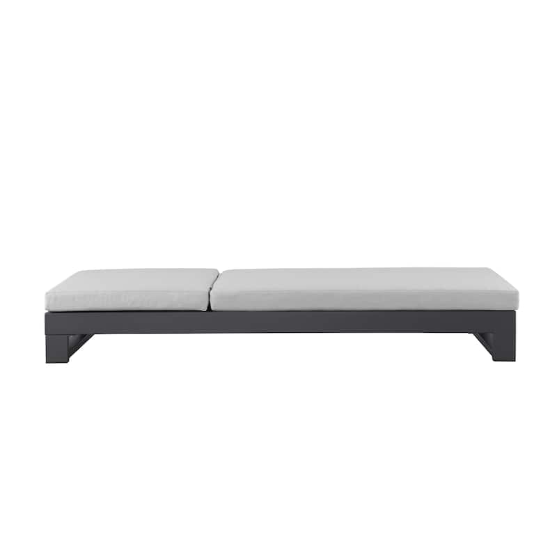 KOVA Minimalist Aluminum Outdoor Chaise Lounge (Set of 2)