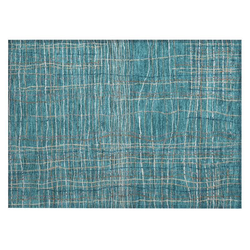 Machine Washable Indoor/ Outdoor Modern Century Chantille Rug