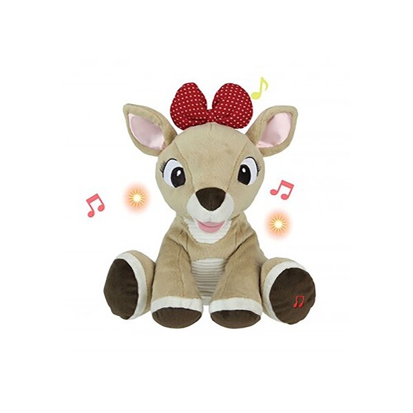 rudolph plush with music and lights