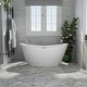preview thumbnail 1 of 9, Acrylic 59" X 30" Freestanding Bathtub Deep Soaking Tubs