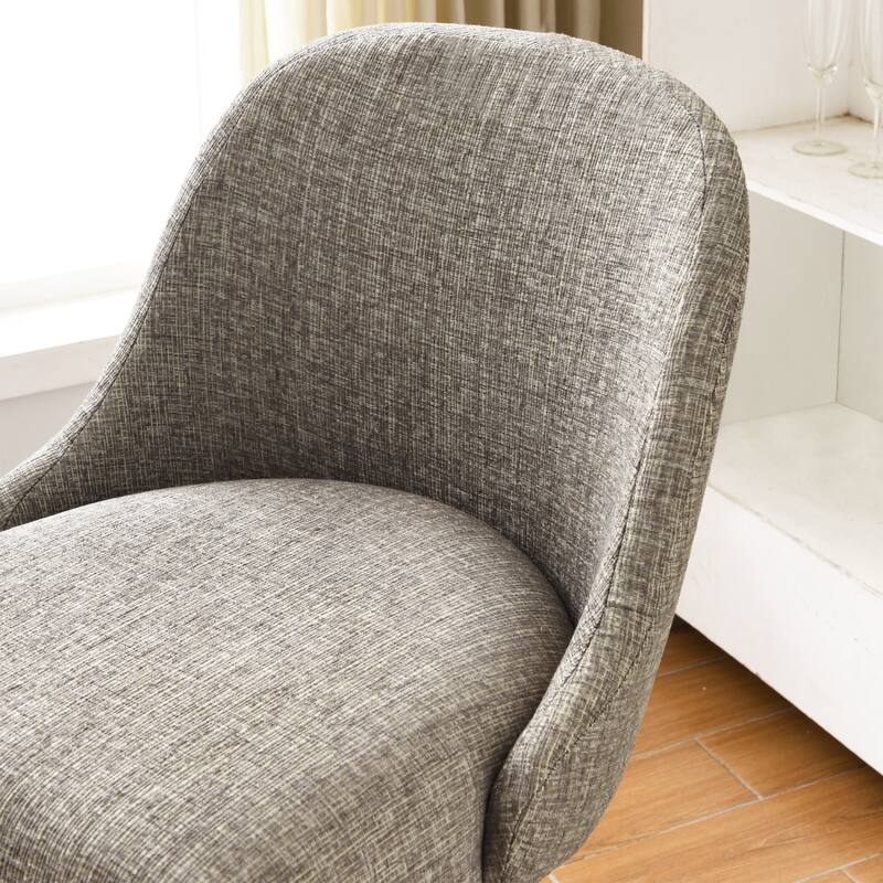 Leick Home Upholstered Barrelback Counter Stool with Metal Base