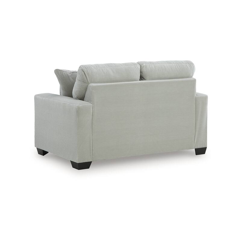 Signature Design by Ashley Ammon Light Gray Loveseat - 62" W x 40" D x 38" H
