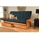 preview thumbnail 6 of 7, Somette Coil Hinged Queen-size Mattress (Mattress Only) Suede. Blue