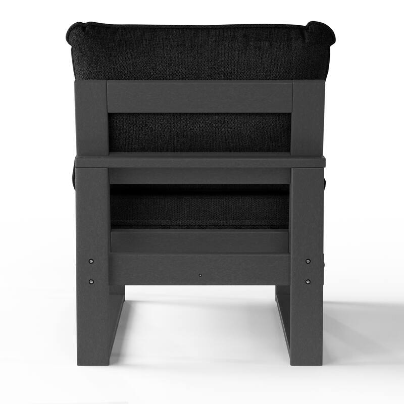 Endless Patio Deep Seating Armless Chair with Gray Frame