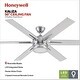 preview thumbnail 2 of 10, 56" Honeywell Kaliza Indoor Modern Ceiling Fan with Remote, Pewter