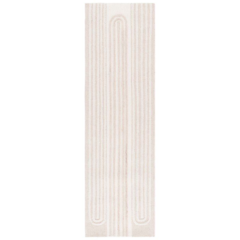 SAFAVIEH Handmade Southampton Elizabet Casual Rug - 2'3" x 8' Runner - Ivory/Beige