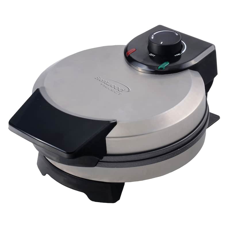 Nonstick Belgian Waffle Maker in Stainless Steel
